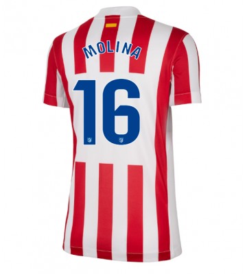 Atletico Madrid Nahuel Molina #16 Hjemmebanetrøje Dame 2025-26 Kortærmet